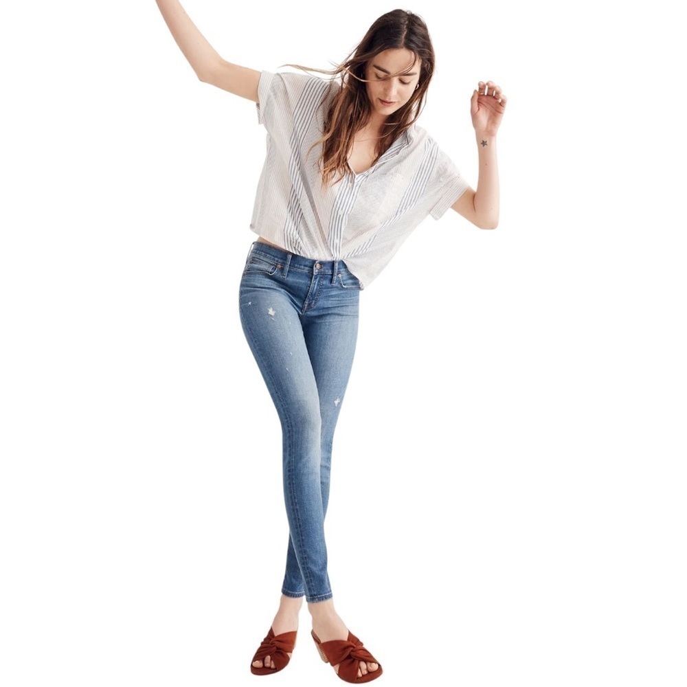 Madewell Medium Wash 8” Skinny Denim Jeans in Bellaire Women’s US 31